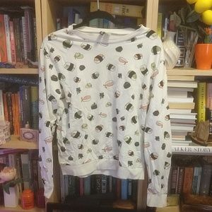 H&M adorable sushi sweatshirt